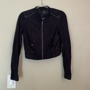 Taxi black moto jacket size medium
